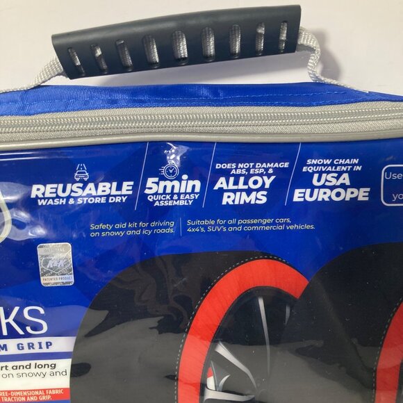 K & K Snow Socks Pro Series for Maximum Grip L NIB - Picture 5 of 6